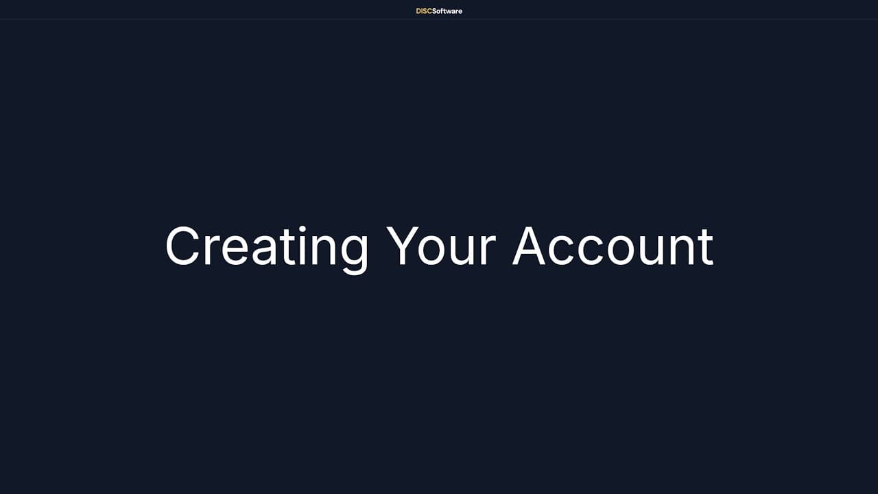 Creating your account video thumbnail