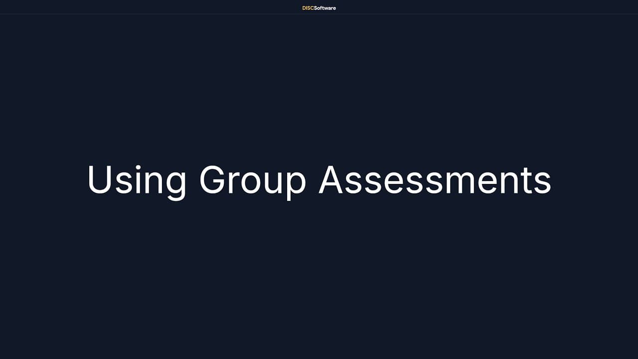 Using Group Assessments video thumbnail